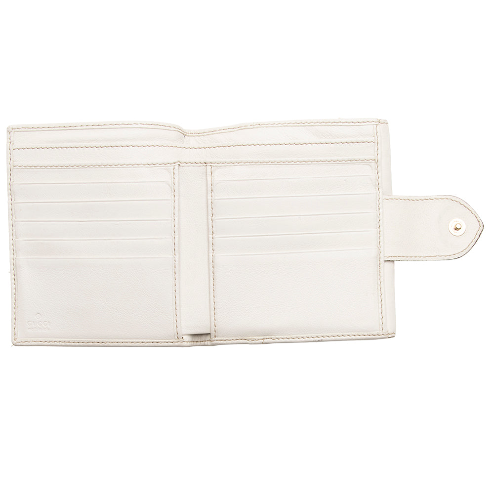 Gucci GG Canvas Heart French Compact Wallet