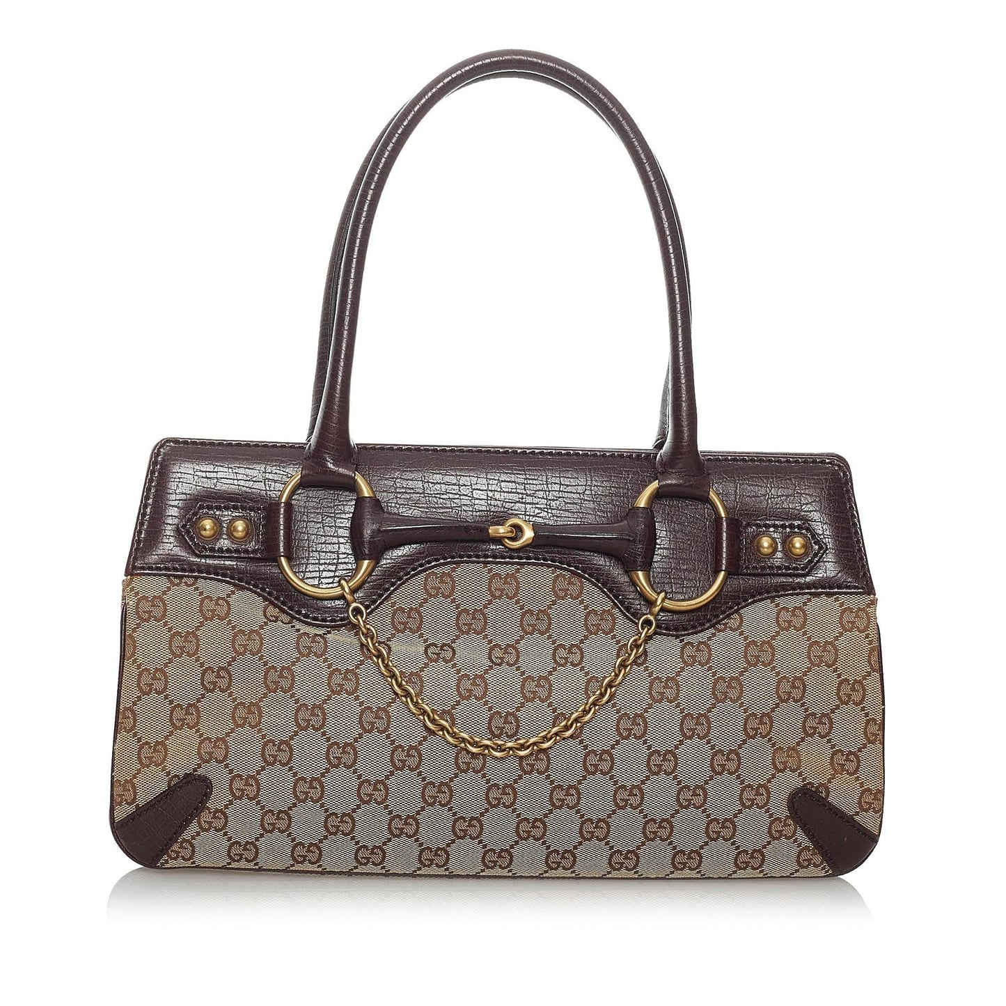 Gucci GG Canvas Horsebit Handbag