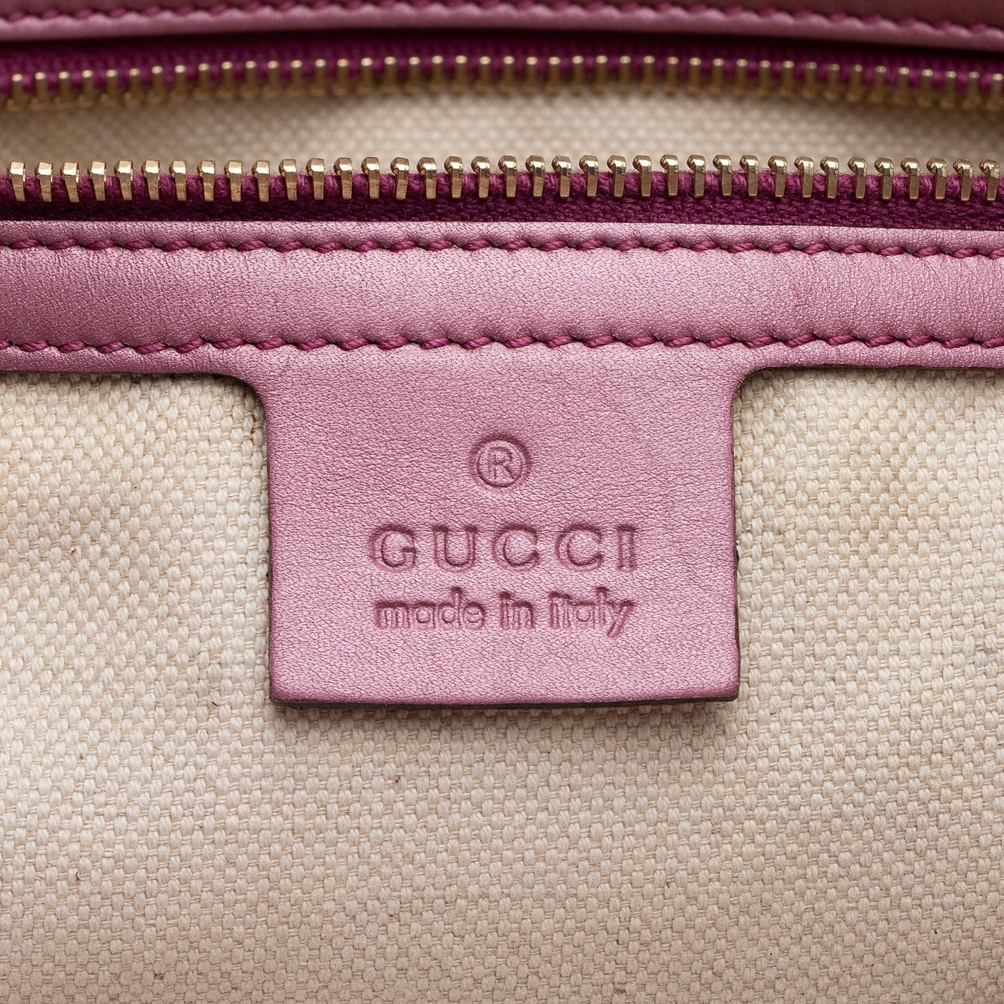 Gucci GG Canvas Metallic Leather Heart Bit Charm Medium Tote (SHF-5MJYxM)