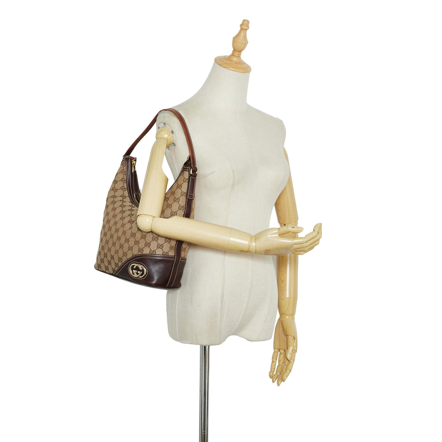 Gucci GG Canvas New Britt Shoulder Bag (SHG-c0MTsK)
