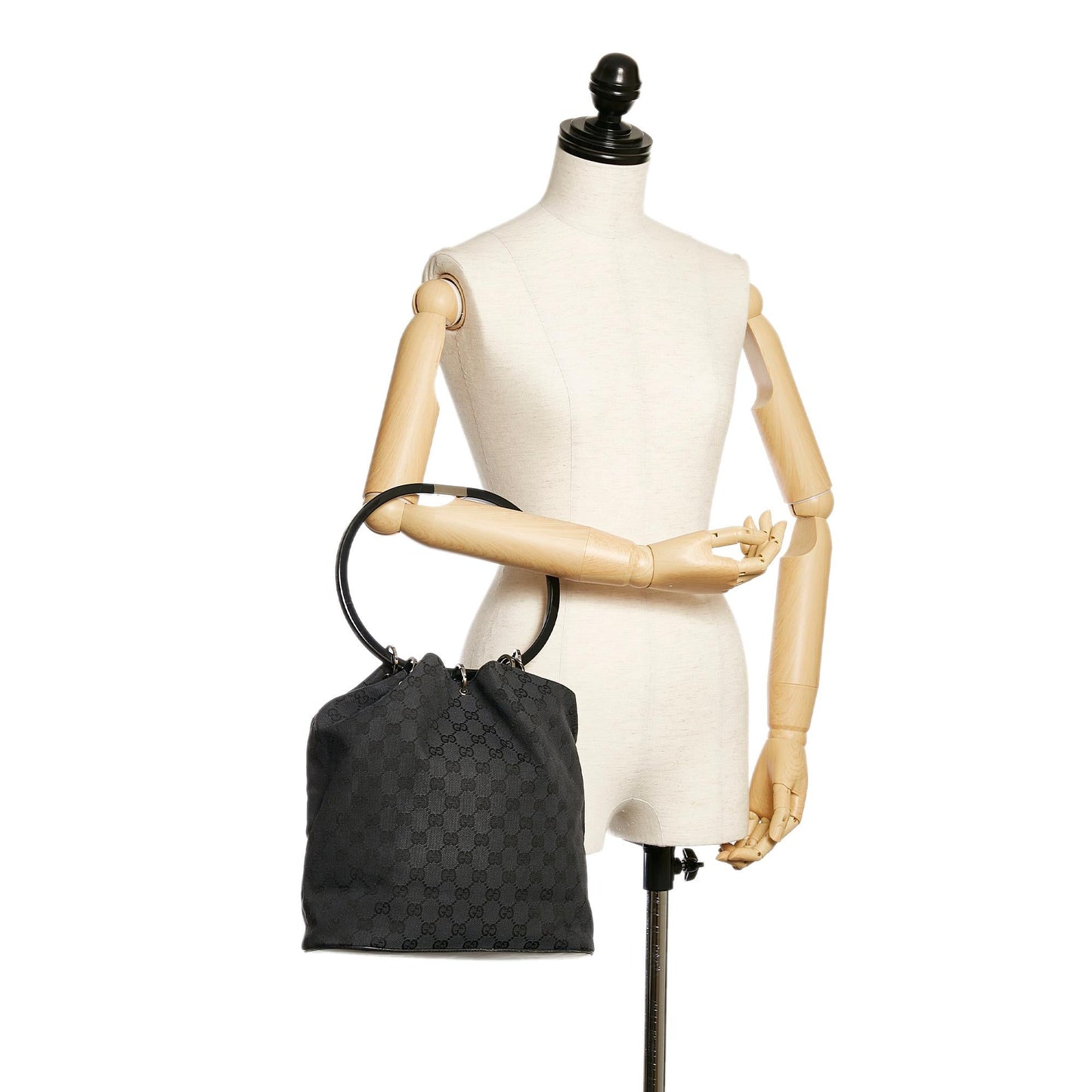 Gucci GG Canvas Ring Handle Handbag