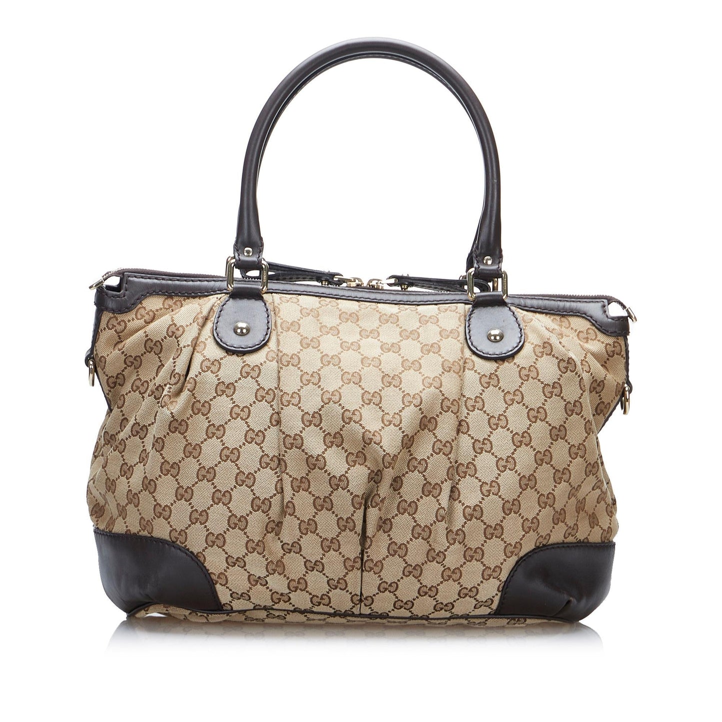 Gucci GG Canvas Sukey Satchel (SHG-nqGXYm)