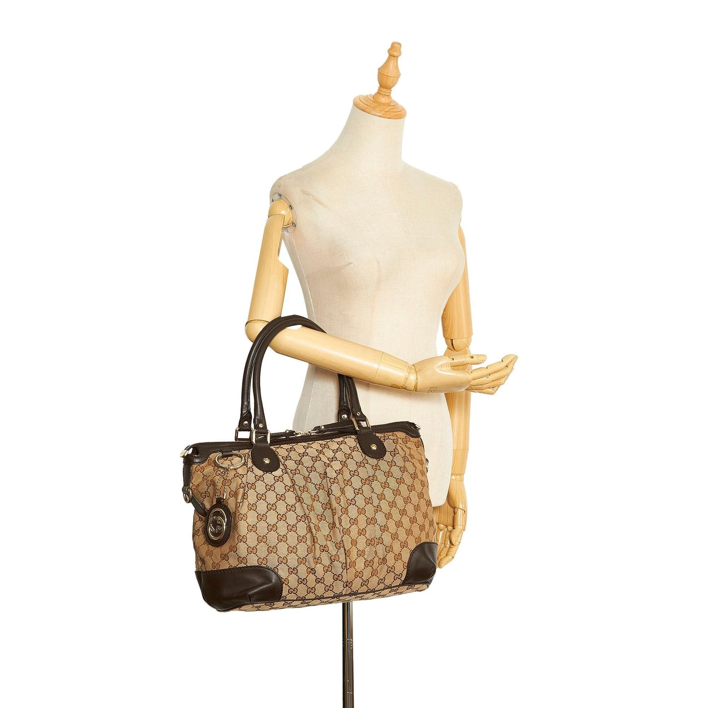 Gucci GG Canvas Sukey Satchel (SHG-nqGXYm)