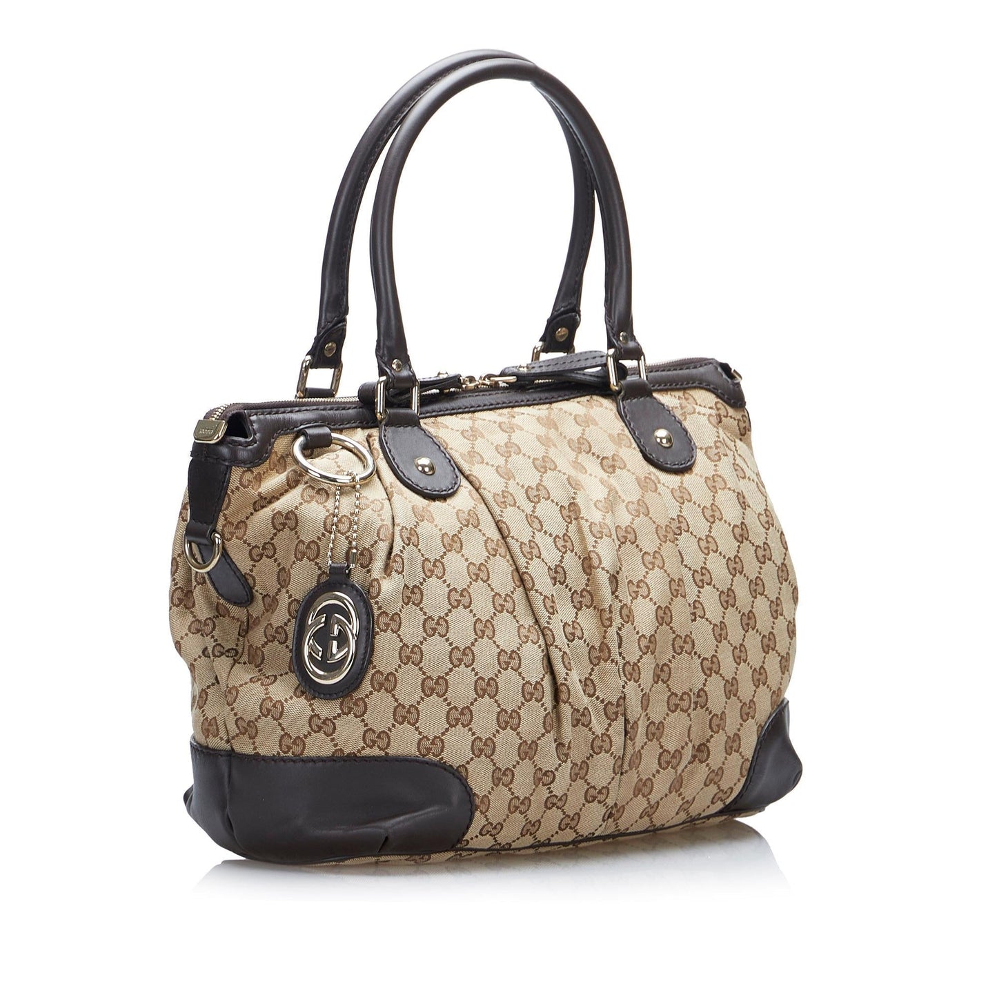 Gucci GG Canvas Sukey Satchel (SHG-nqGXYm)