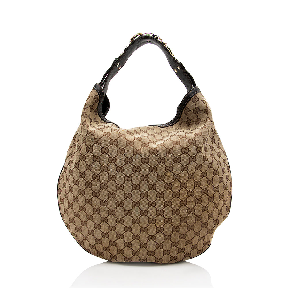 Gucci GG Canvas Wave Large Hobo