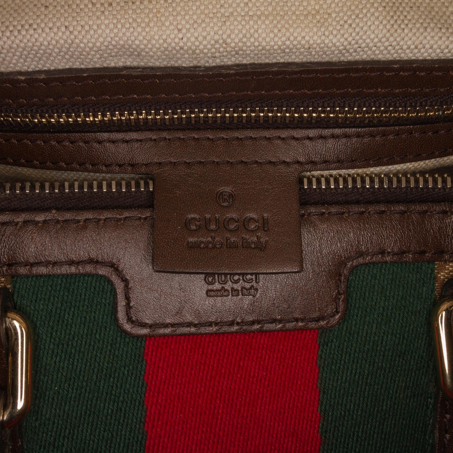 Gucci GG Canvas Web Satchel (SHG-u1ER4H)
