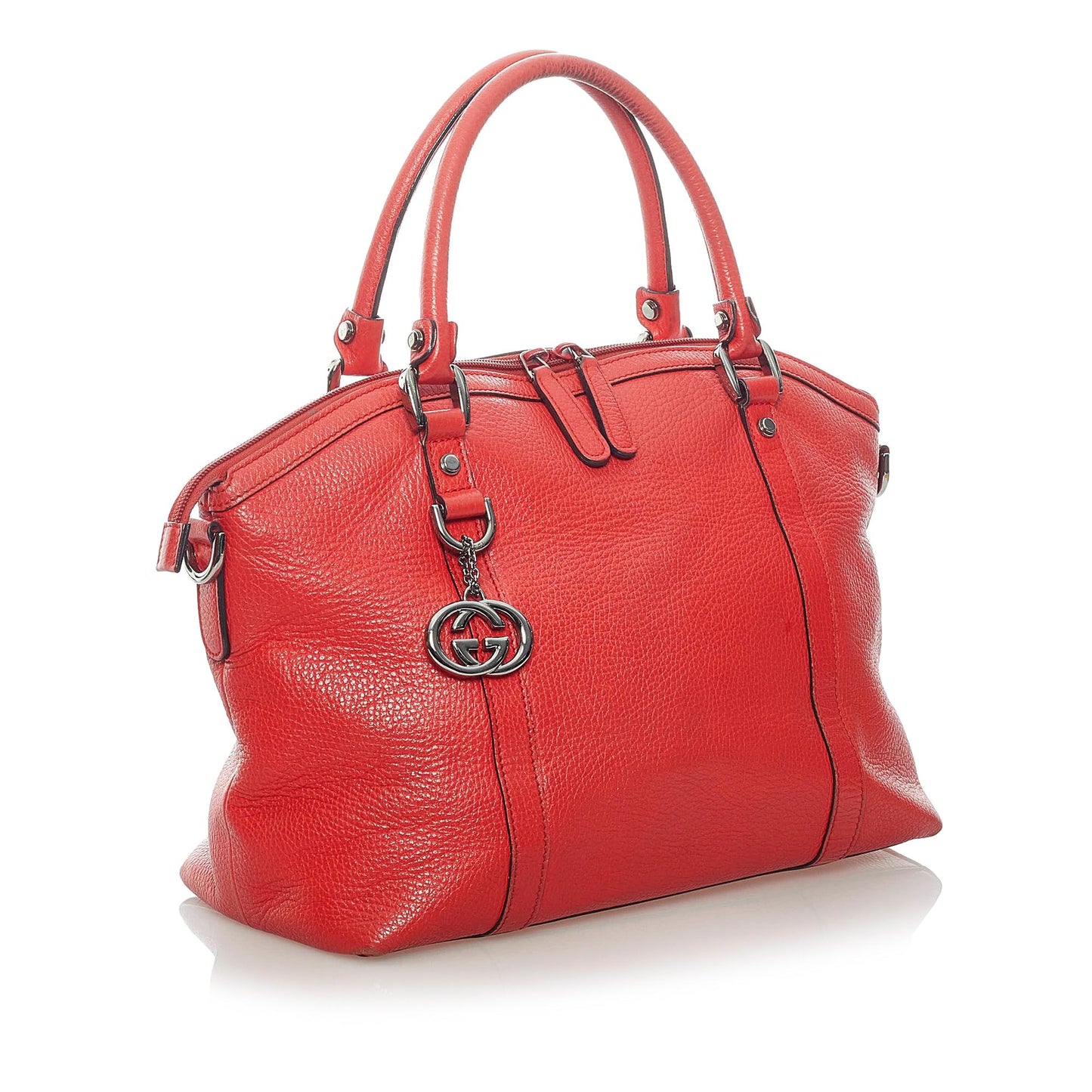Gucci GG Charm Dome Leather Handbag (SHG-mm3N7y)
