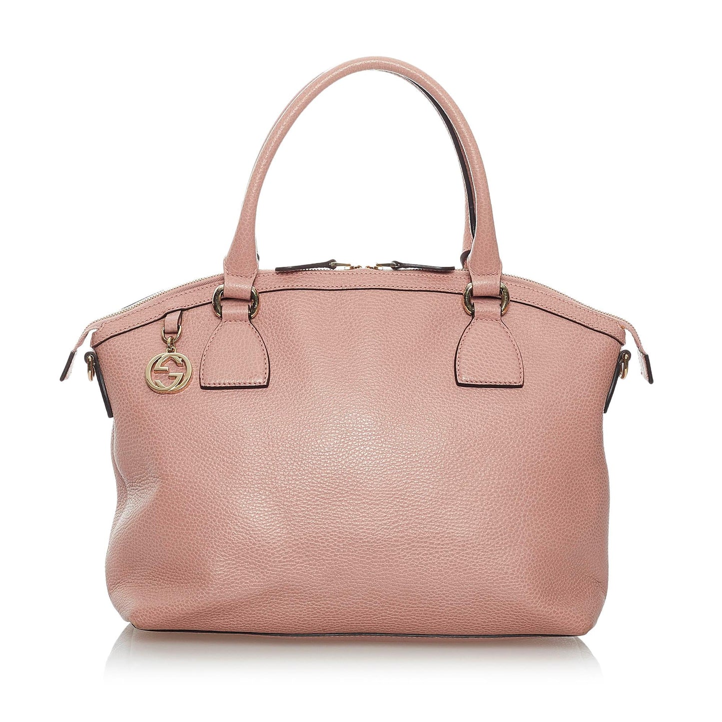 Gucci GG Charm Dome Leather Satchel