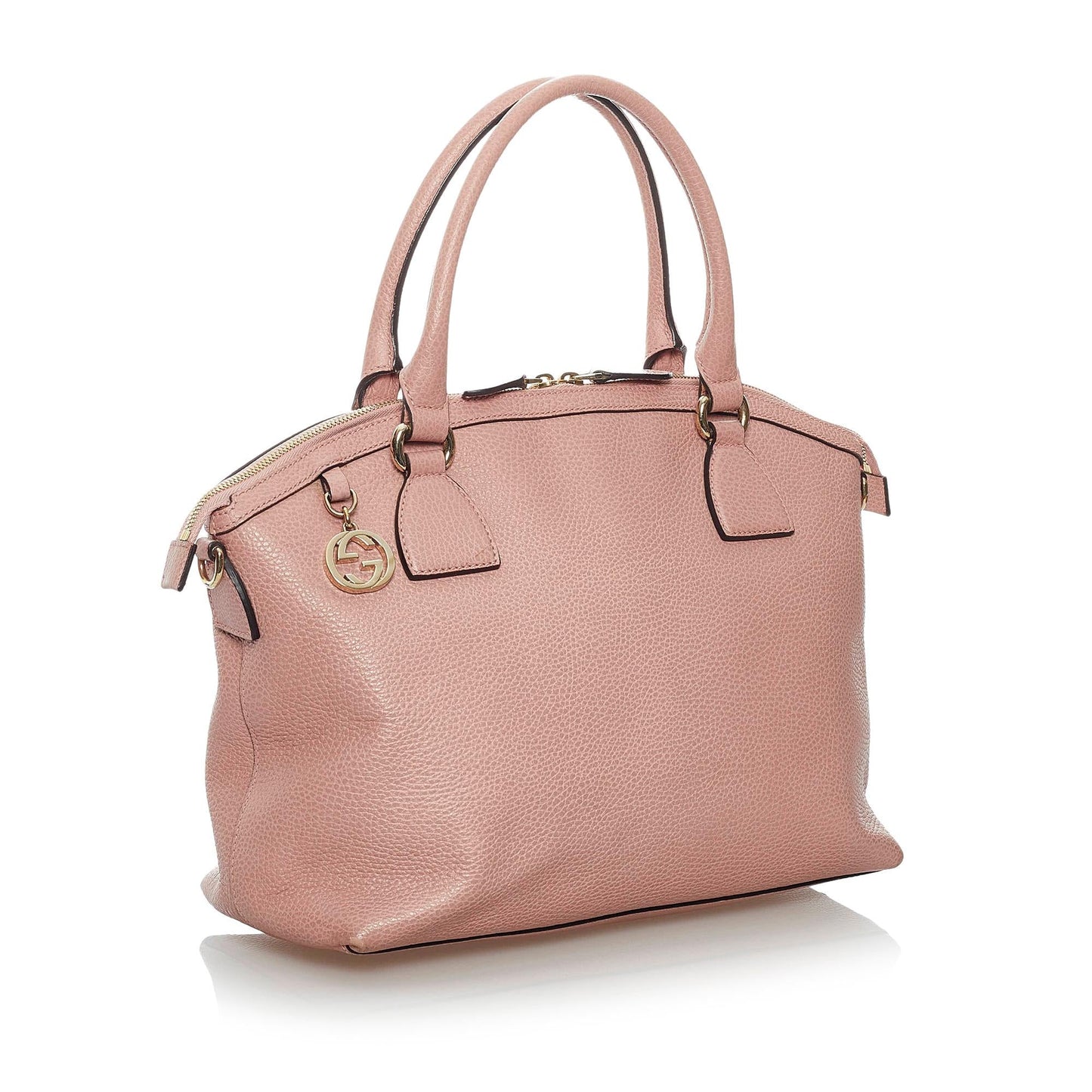 Gucci GG Charm Dome Leather Satchel