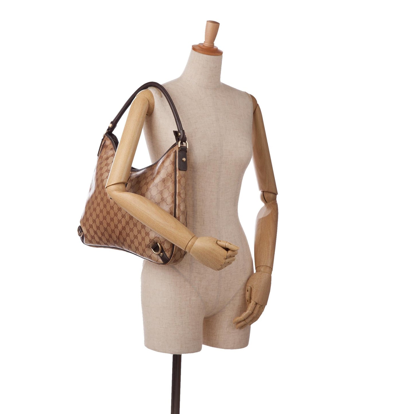Gucci GG Crystal Abbey D-Ring Shoulder Bag (SHG-OyA3NC)