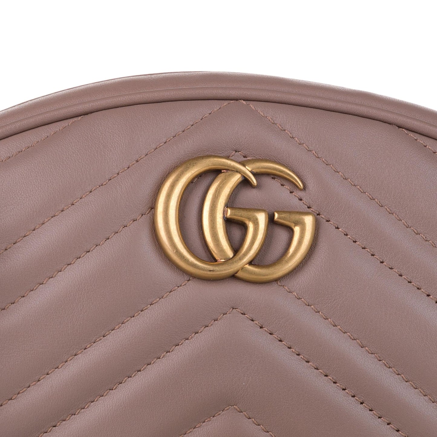 Gucci GG Marmont Matelasse Leather Belt Bag (SHG-pWmlJw)