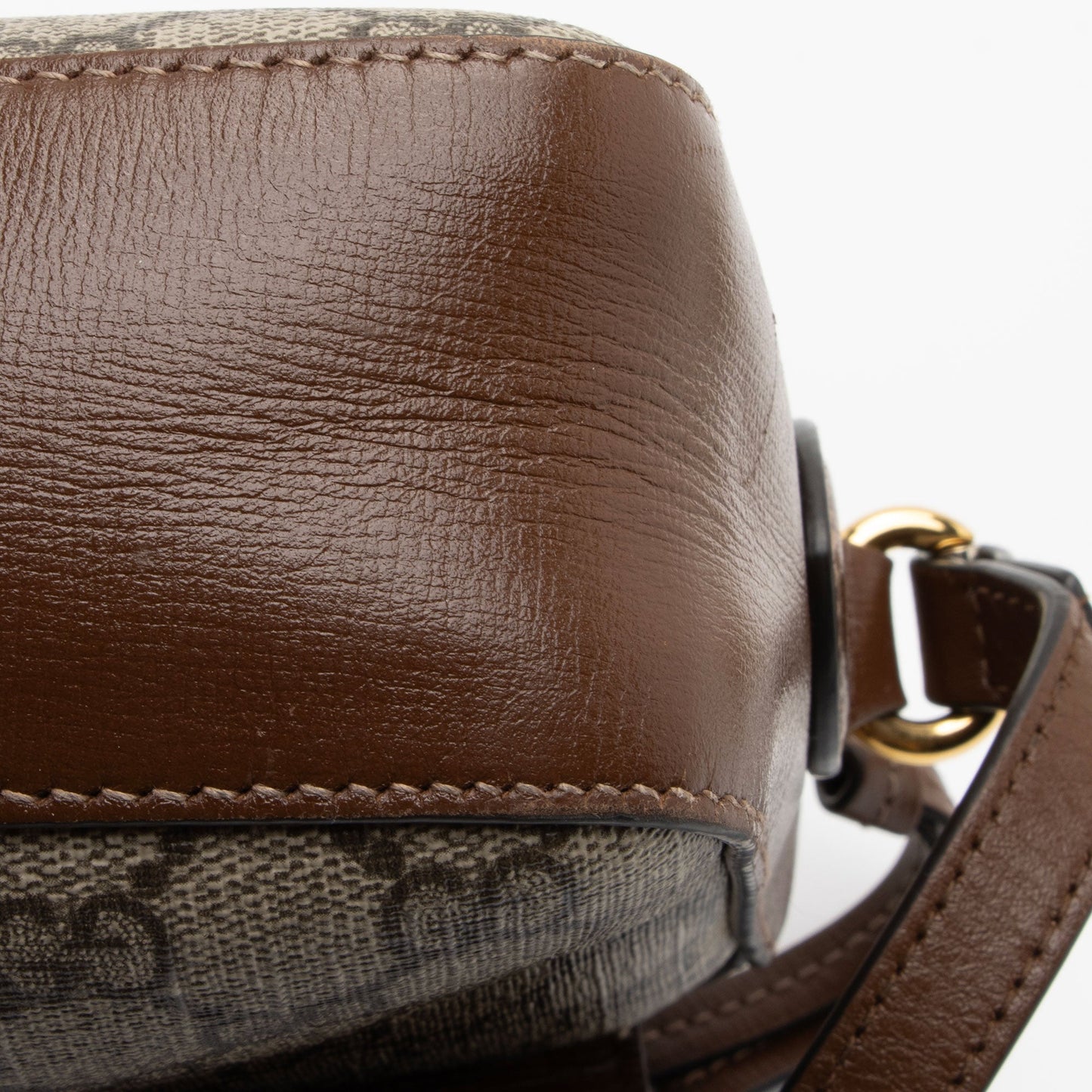 Gucci GG Supreme 1955 Horsebit Small Shoulder Bag (SHF-o9bVc1)