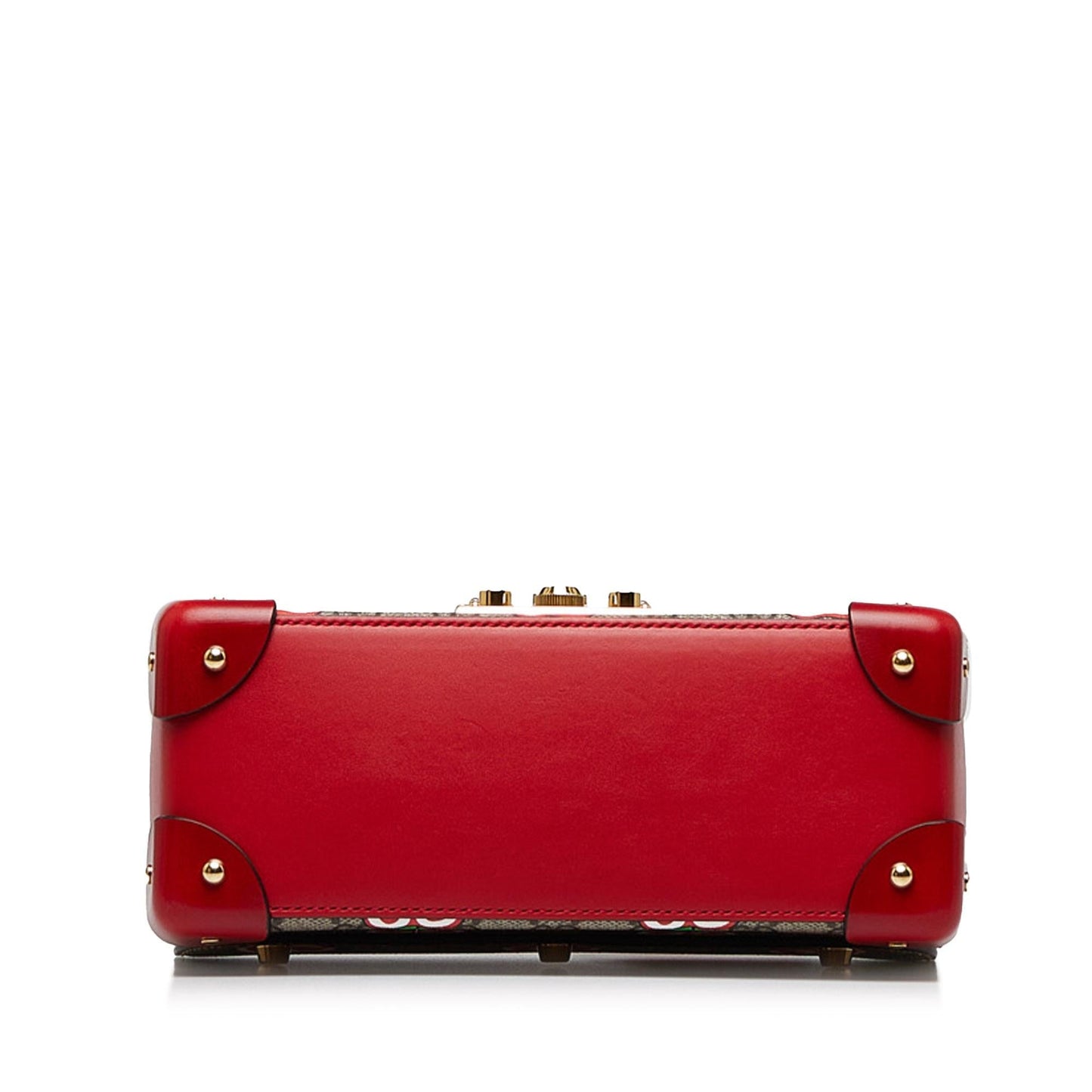Gucci GG Supreme Apple Bamboo Padlock Satchel (SHG-2S9eJo)