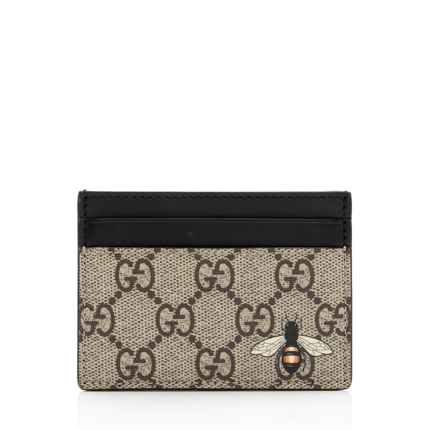 Gucci GG Supreme Bee Card Holder (SHF-ya4IYu)
