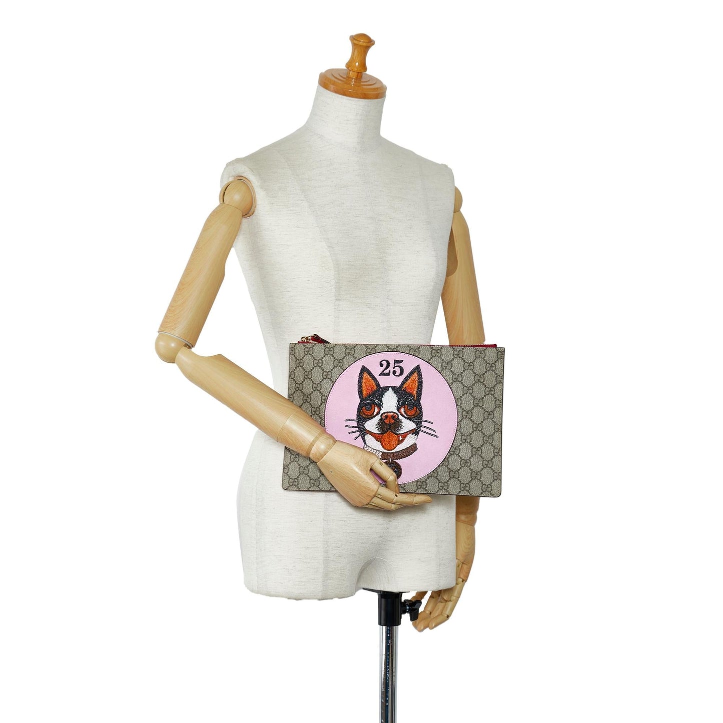 Gucci GG Supreme Bosco Clutch (SHG-ikvRoS)
