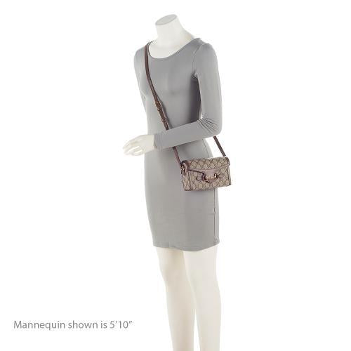 Gucci GG Supreme Horsebit 1955 Mini Shoulder Bag (SHF-IqWPZK)