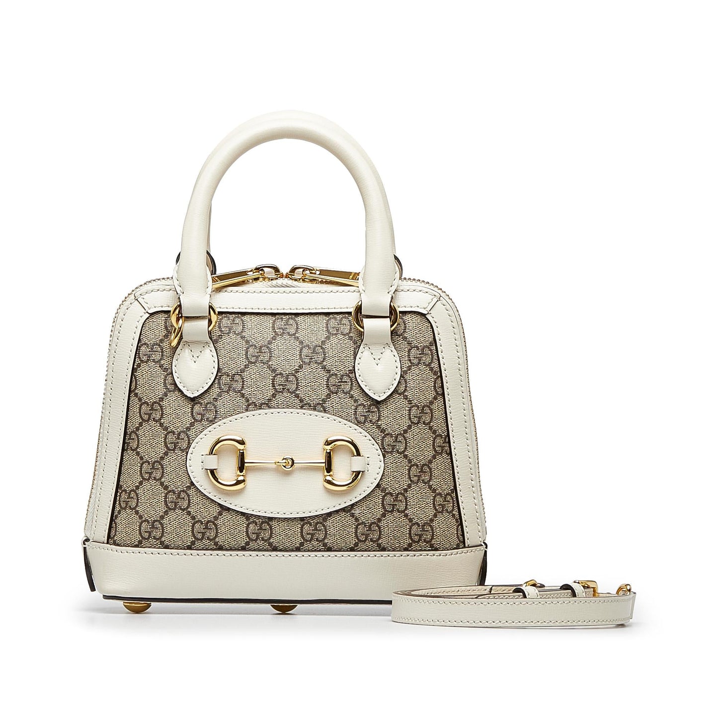 Gucci GG Supreme Mini Horsebit 1955 Satchel (SHG-Ah0ZmR)