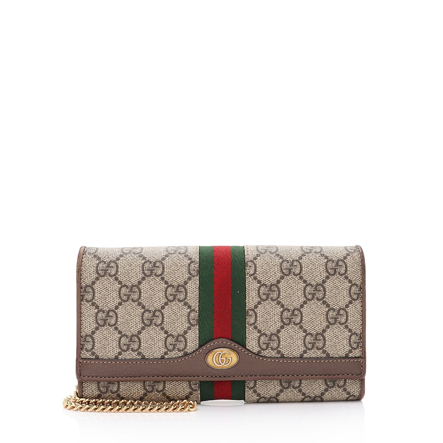 Gucci GG Supreme Ophidia Chain Wallet (SHF-Rd9cA8)