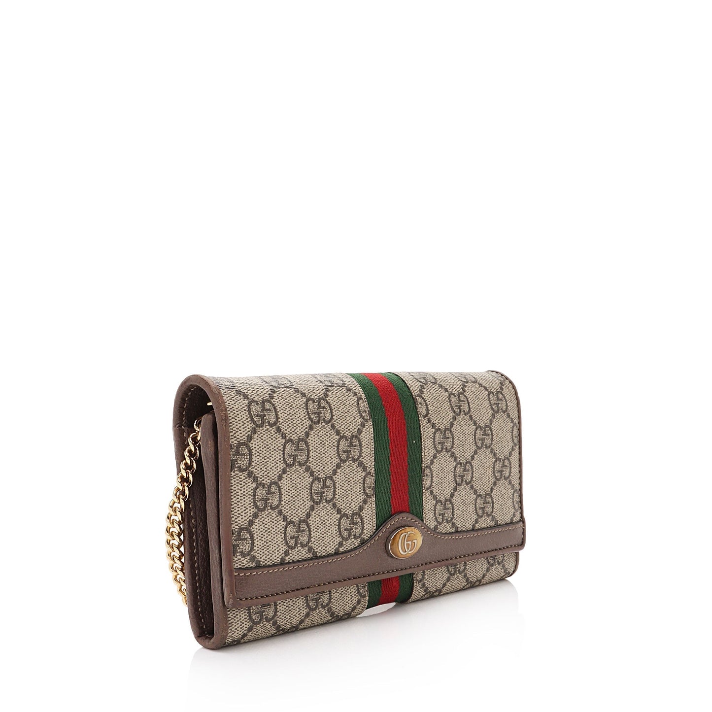 Gucci GG Supreme Ophidia Chain Wallet (SHF-Rd9cA8)