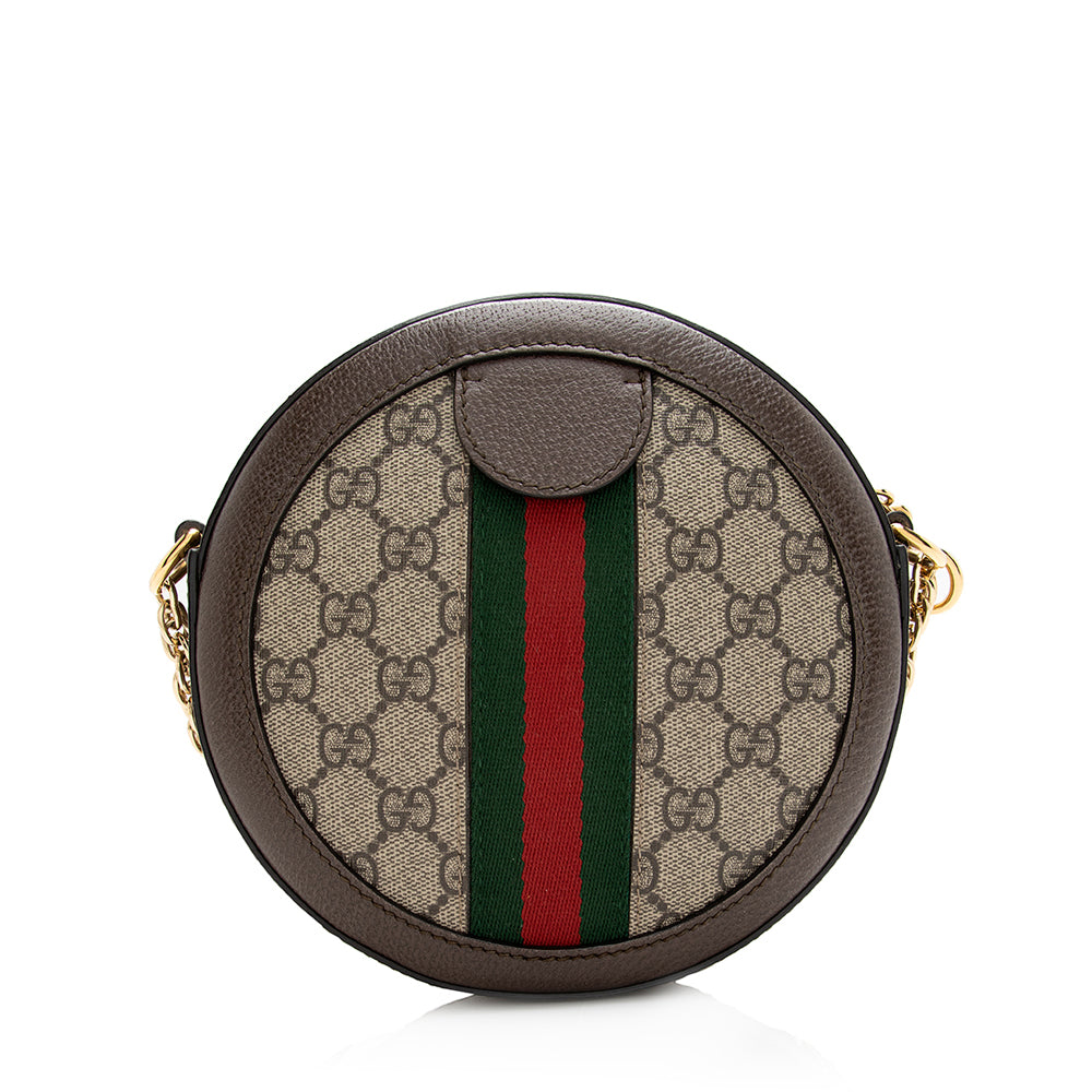 Gucci GG Supreme Ophidia Round Mini Shoulder Bag