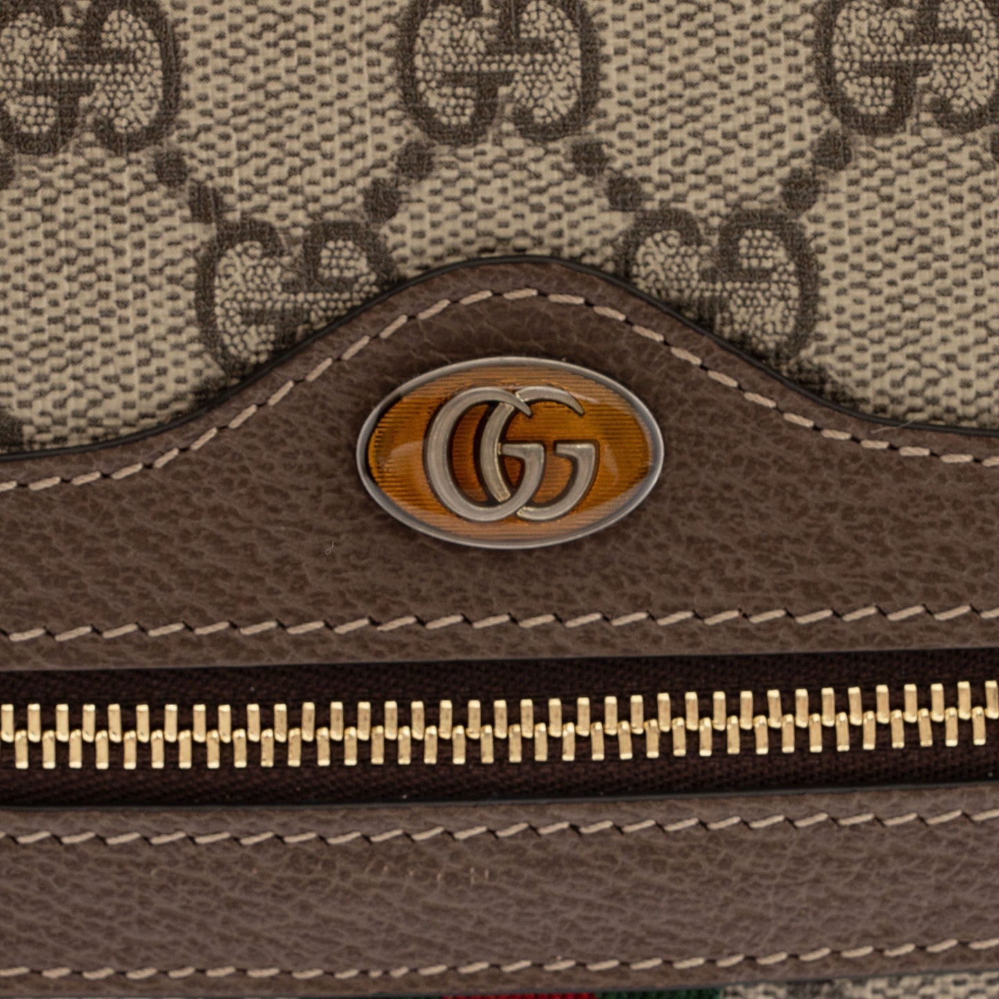 Gucci GG Supreme Ophidia Zip Pouch (SHF-KmZkGJ)