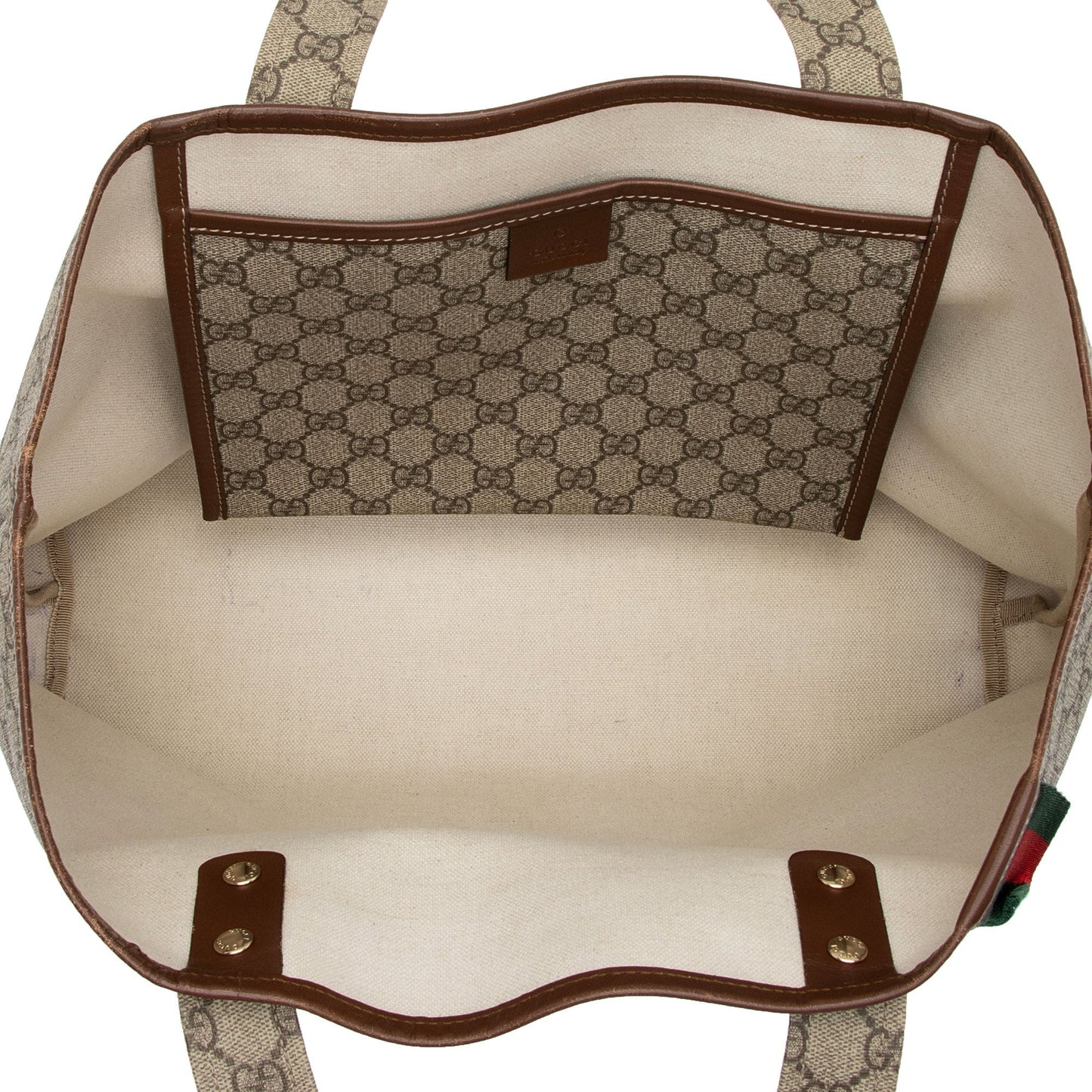 Gucci GG Supreme Signature Web Loop Medium Tote (SHF-J62D4H)
