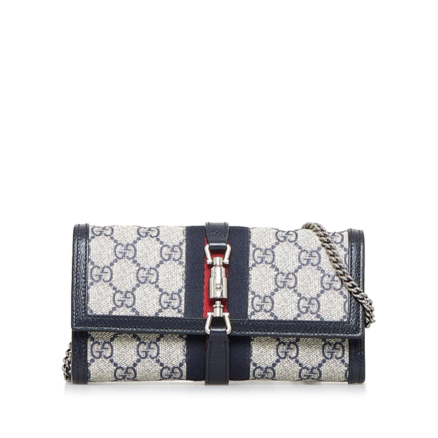 Gucci GG Supreme Web Jackie 1961 Wallet On Chain (SHG-fgnUxC)