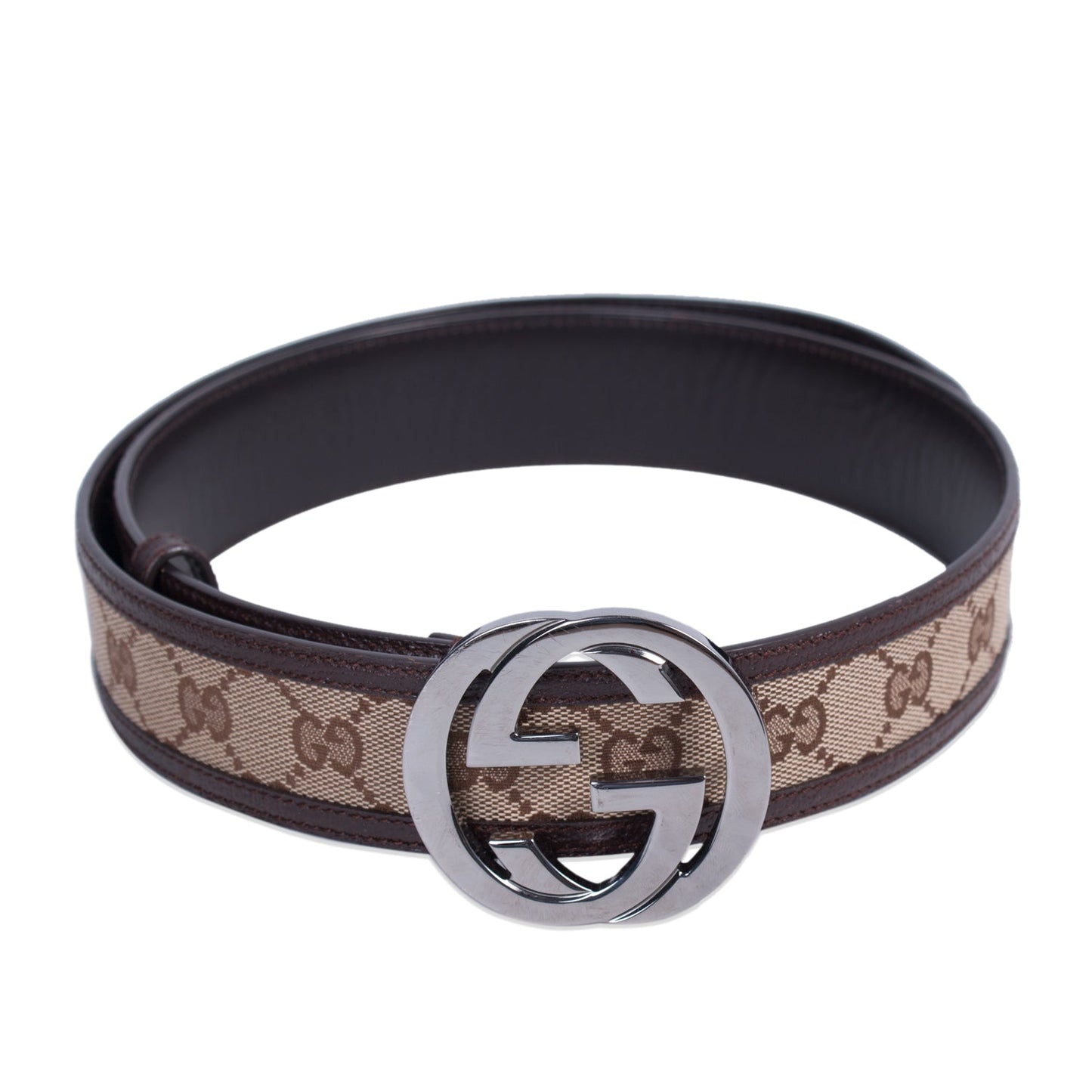 Gucci GG Interlocking Canvas Belt