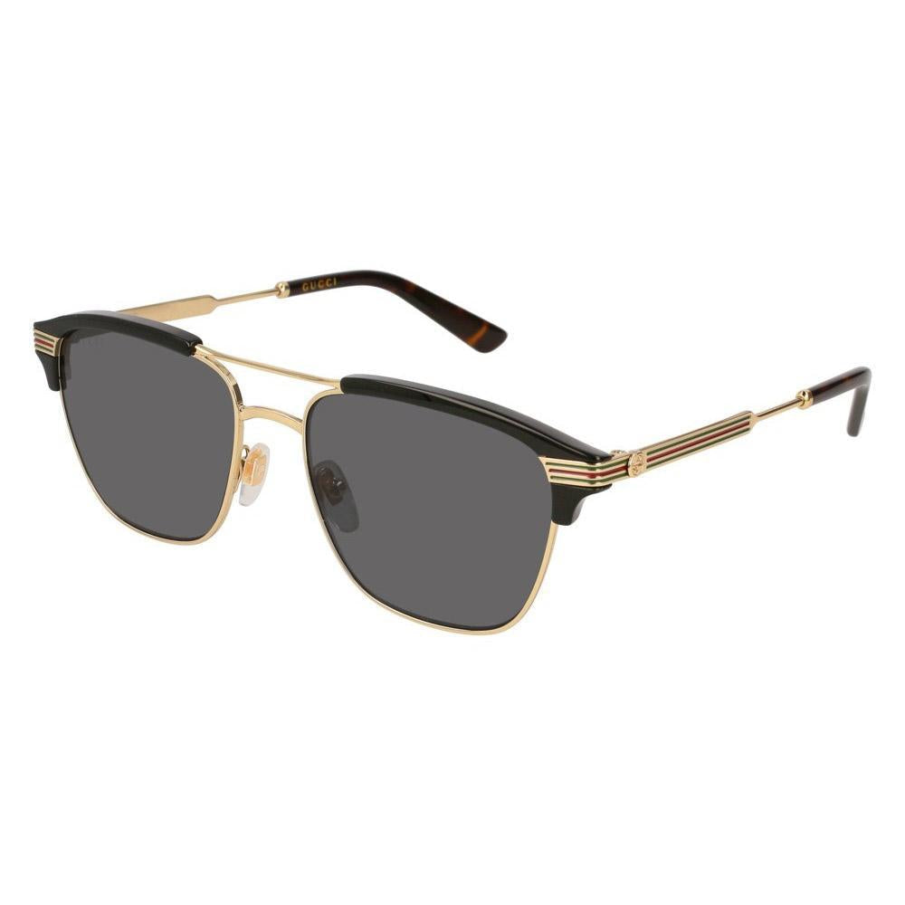 Gucci GG0241S-002 Men's Gold & Gray Novelty Sunglasses (S)