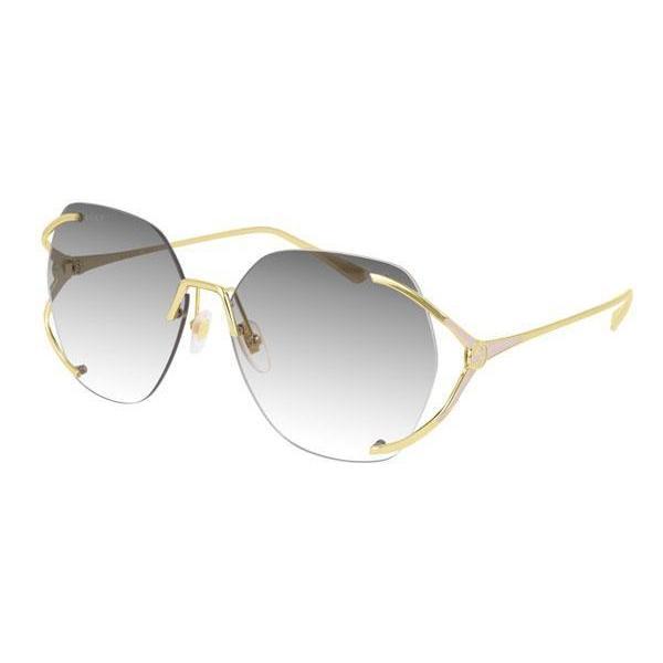 Gucci GG0651S Sunglasses Gold / Grey Gradient Unisex (S)