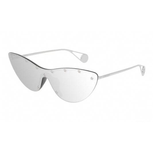 Gucci GG0666S Sunglasses Silver / Mirrored Silver Unisex (S)