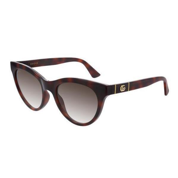 Gucci GG0763S Sunglasses Havana / Brown (S) Women's