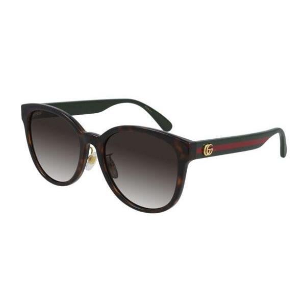 Gucci GG0854SK Sunglasses Havana / Brown Gradient (S) Women's