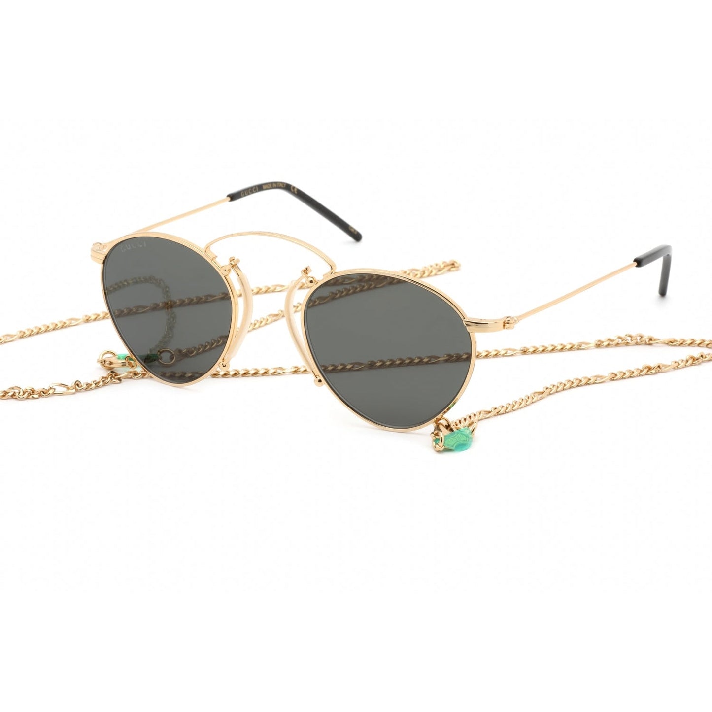 Gucci GG1034S Sunglasses Gold / Grey Women's (S)