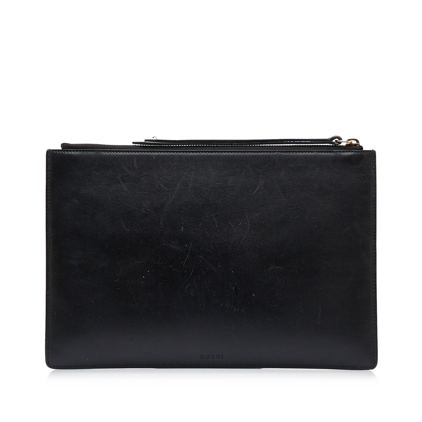 Gucci Gucci Ghost Life is Gucci Leather Clutch Bag (SHG-QPhnpZ)