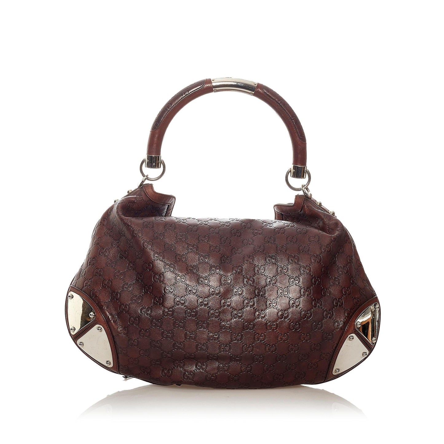 Gucci Guccissima Bamboo Indy Hobo Bag
