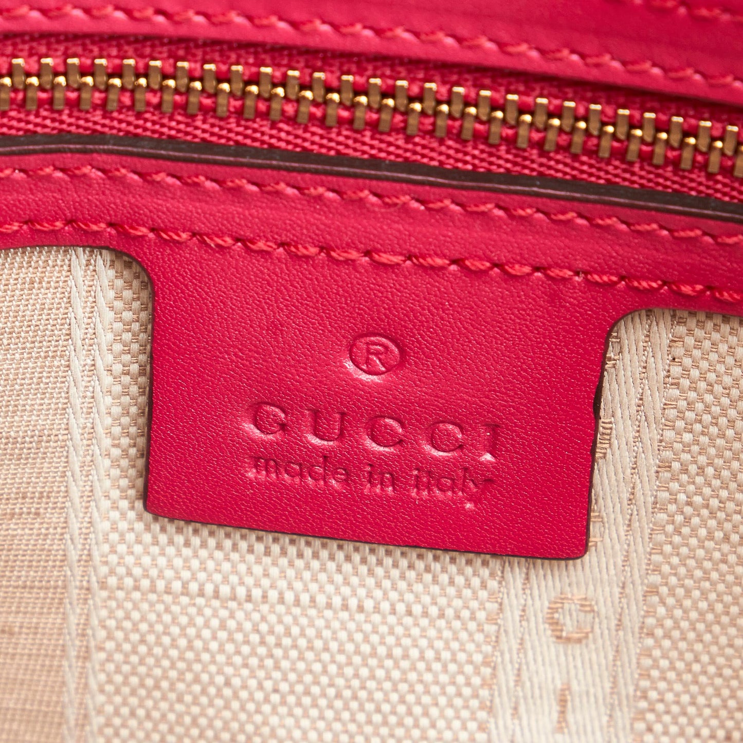 Gucci Guccissima Bright Leather Satchel