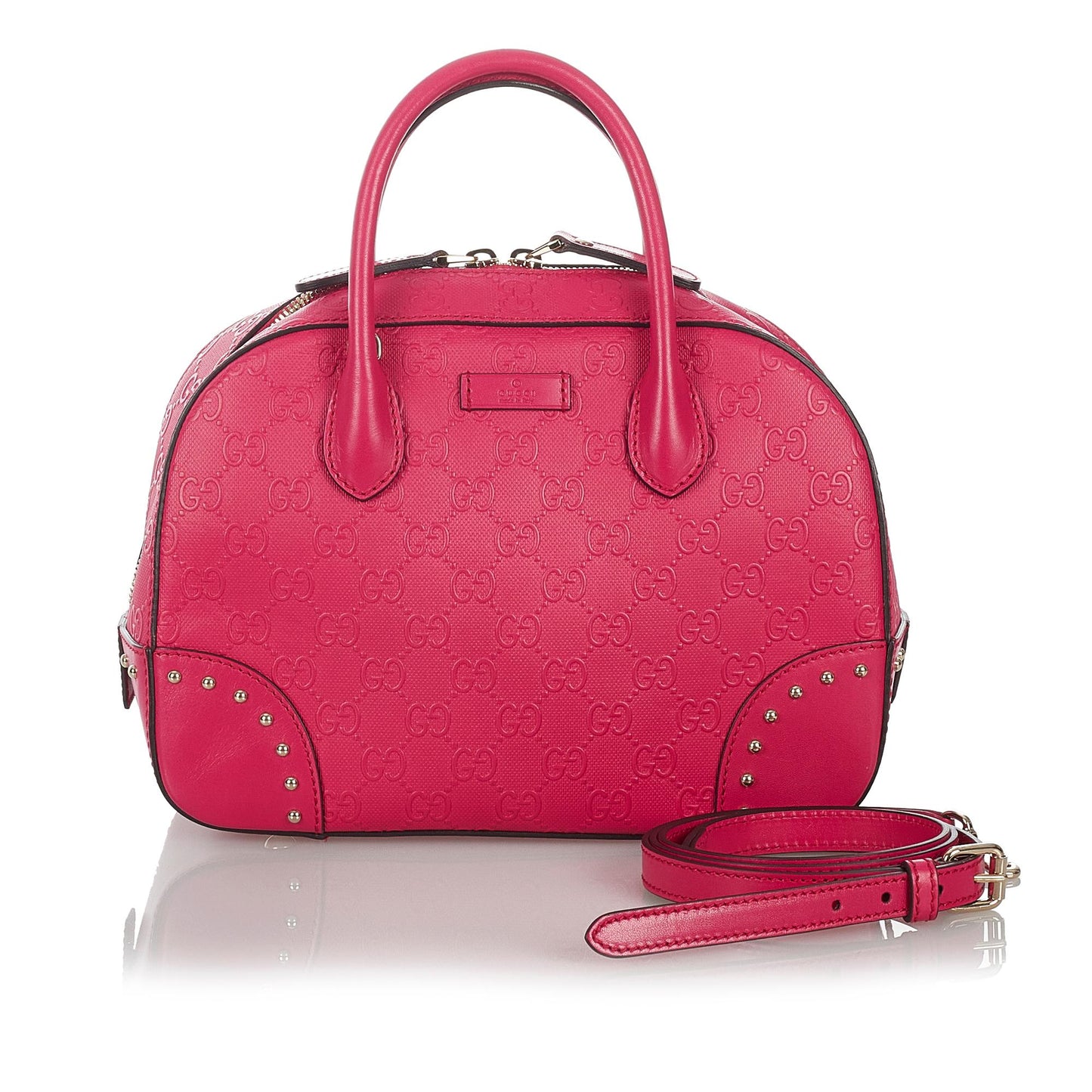 Gucci Guccissima Bright Leather Satchel
