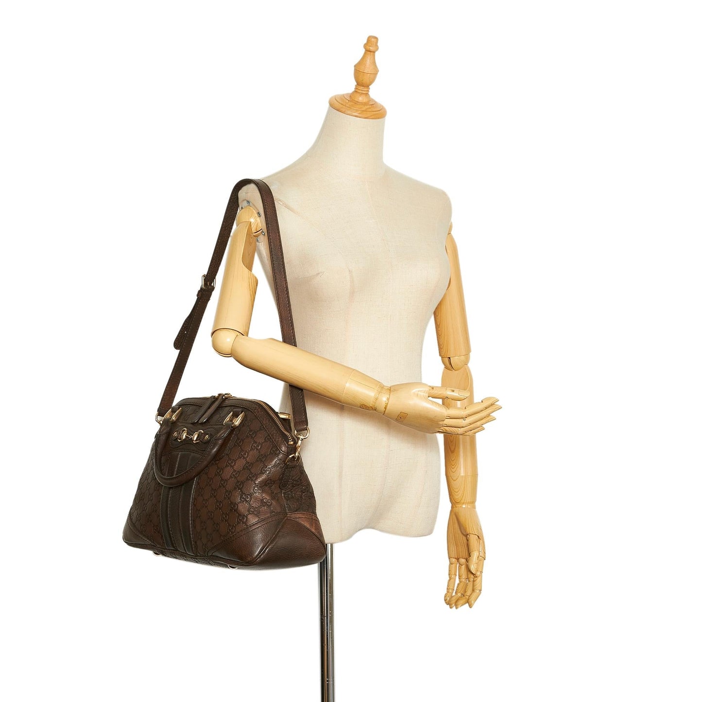 Gucci Guccissima Horsebit Catherine Satchel (SHG-ZAtsDg)