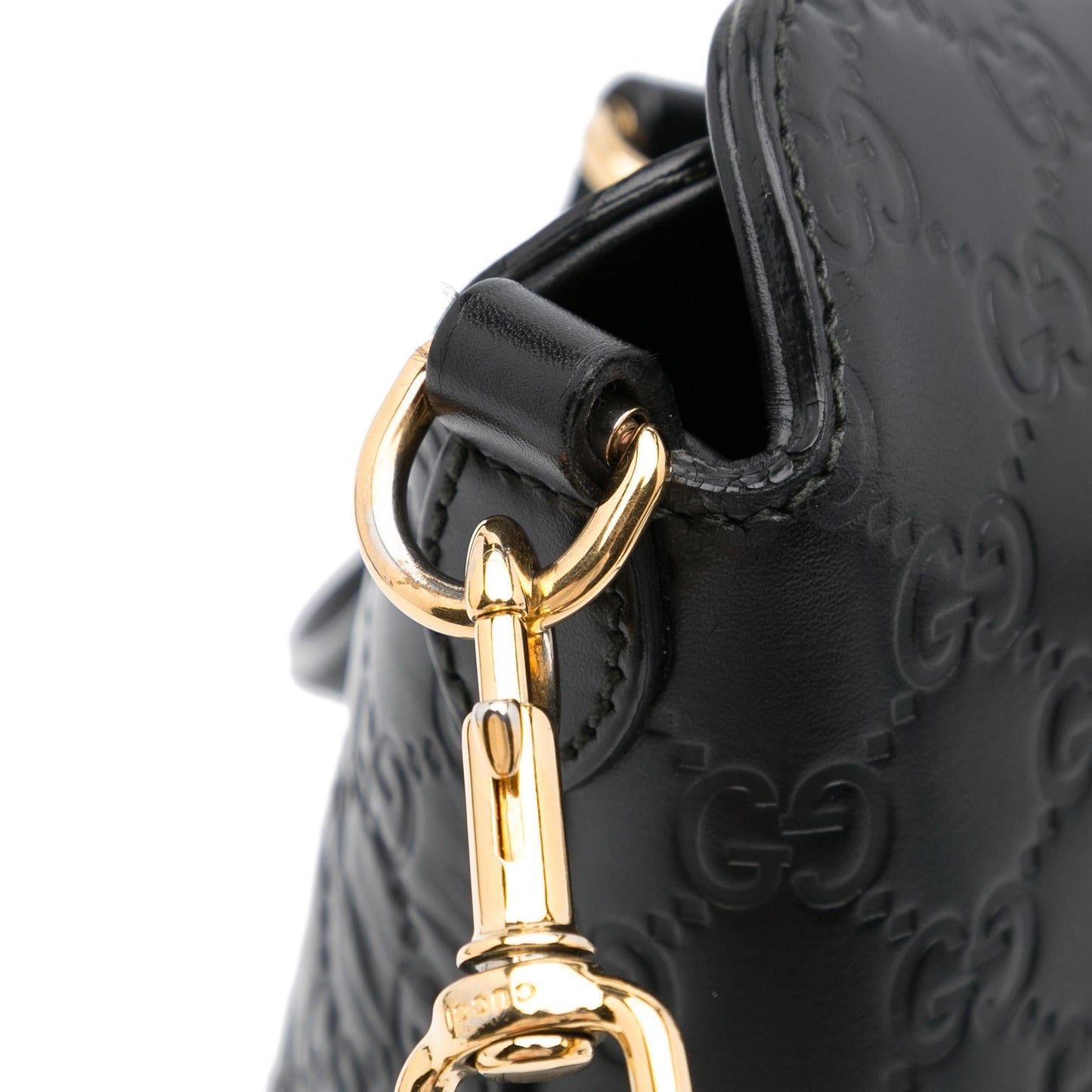 Gucci Guccissima Signature Linea A Foldover Satchel (SHG-VFVOAb)
