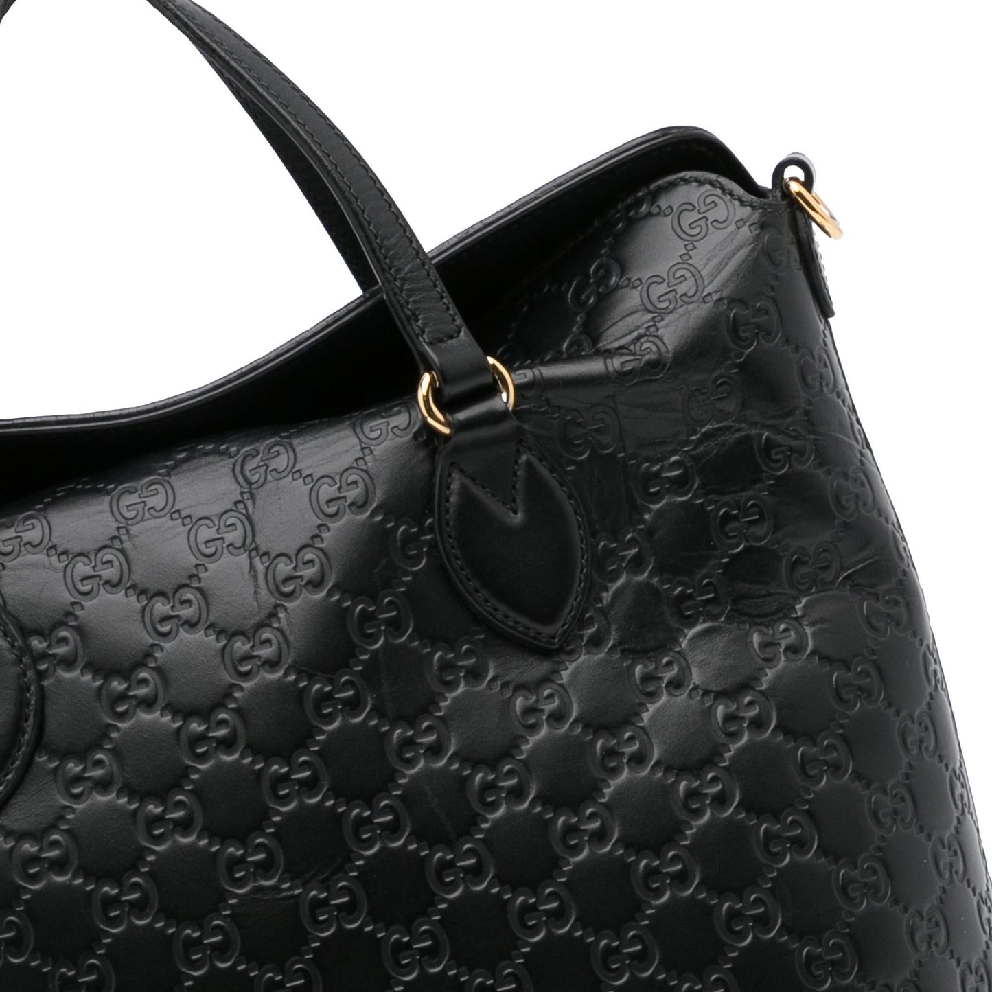 Gucci Guccissima Signature Linea A Foldover Satchel (SHG-VFVOAb)