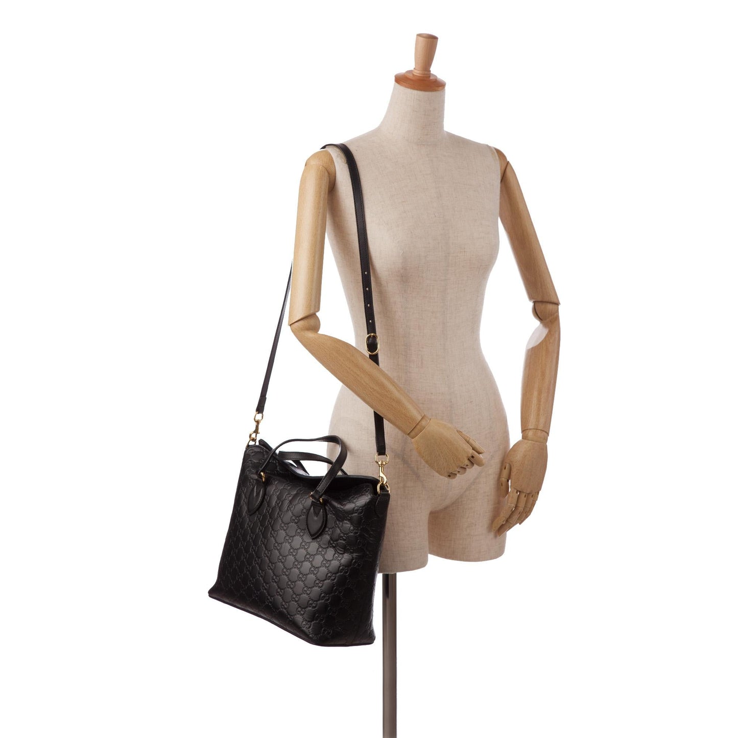 Gucci Guccissima Signature Linea A Foldover Satchel (SHG-VFVOAb)