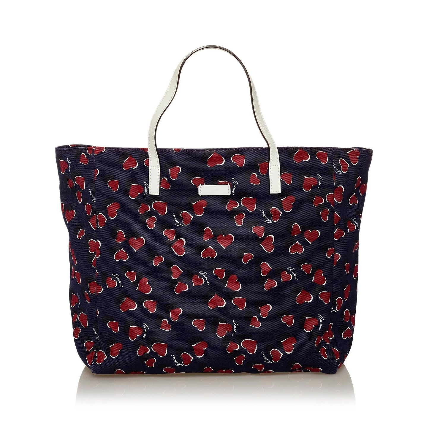 Gucci Heartbeat Canvas Tote Bag