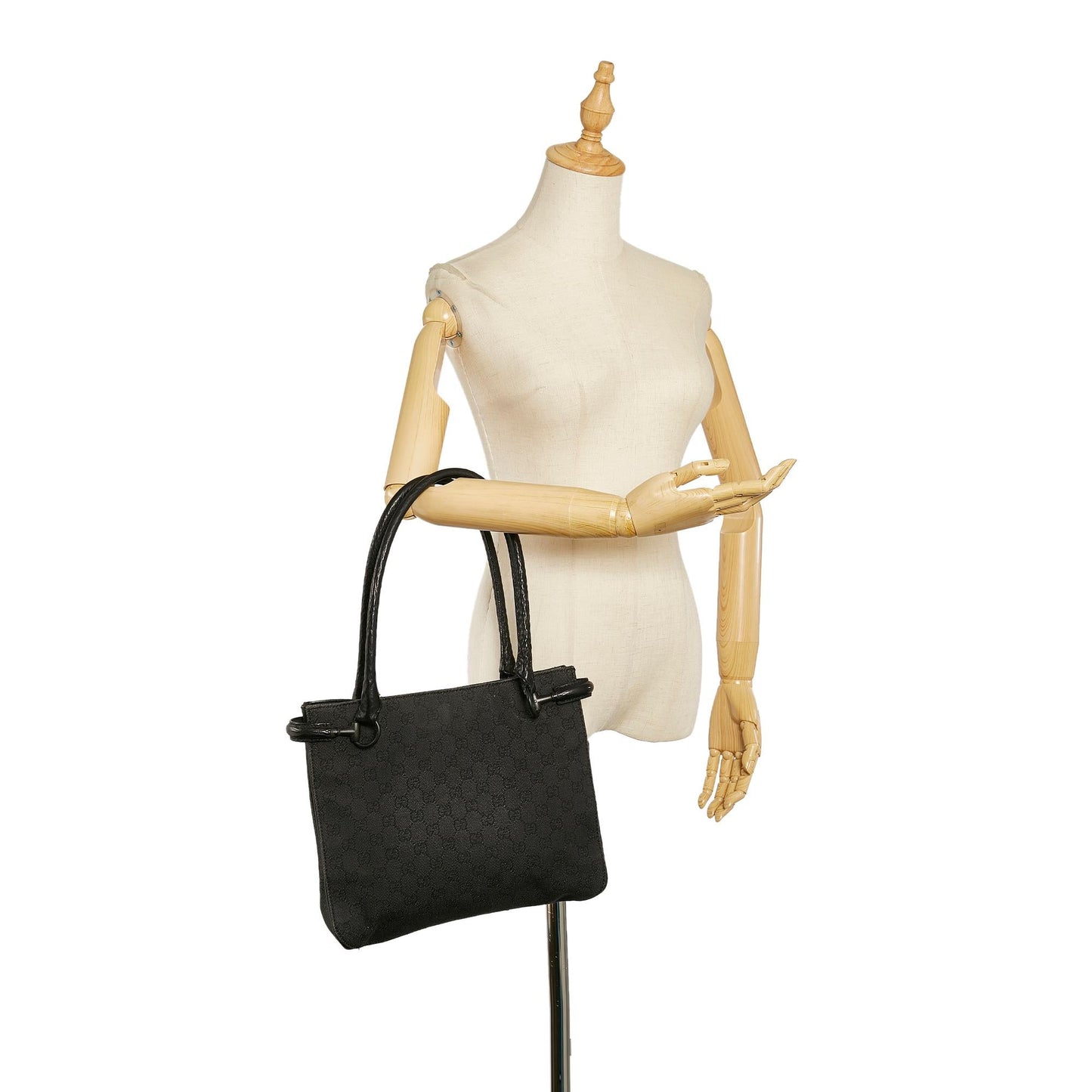 Gucci Horsebit Canvas Shoulder Bag (SHG-7Ier59)