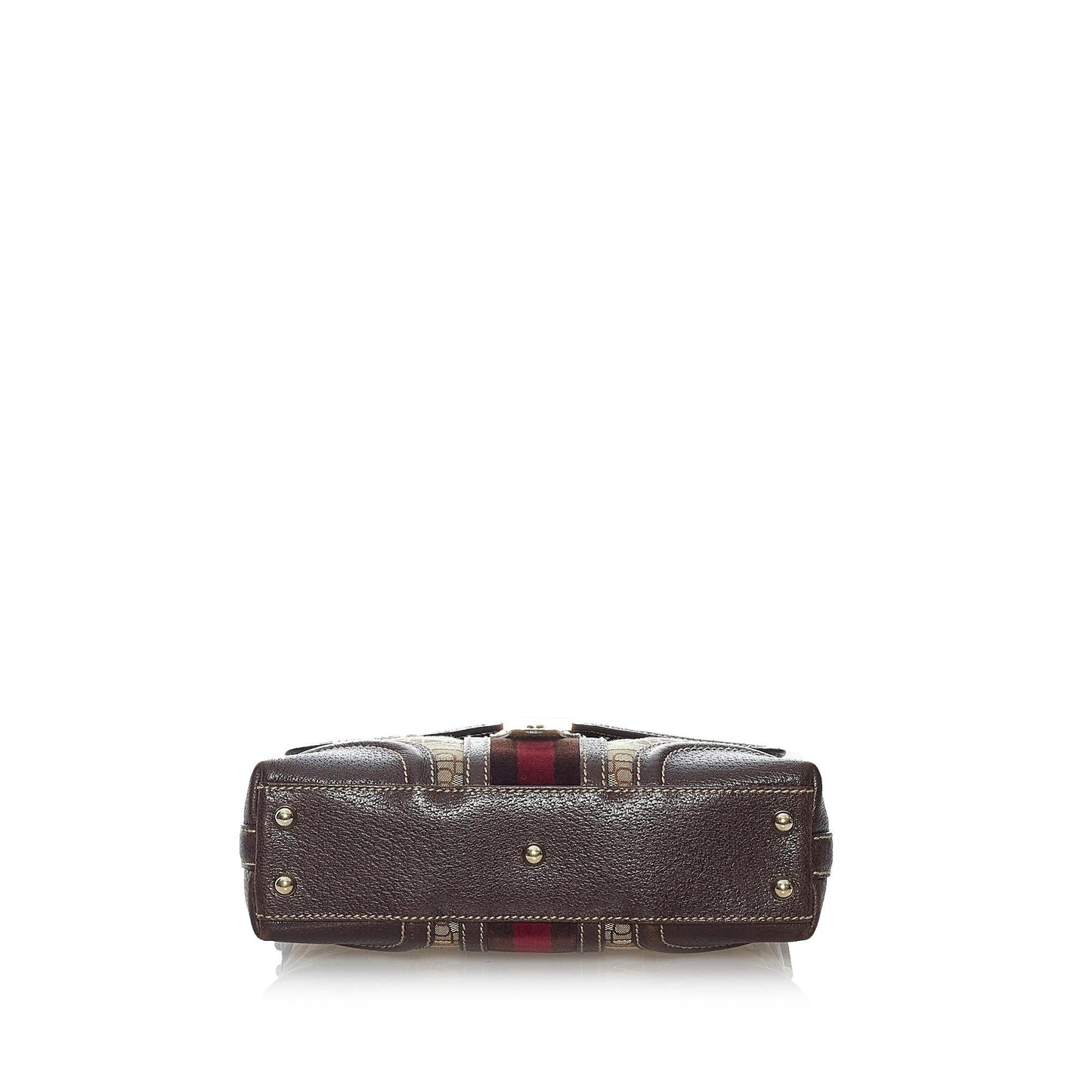 Gucci Horsebit Canvas Web Treasure Shoulder Bag