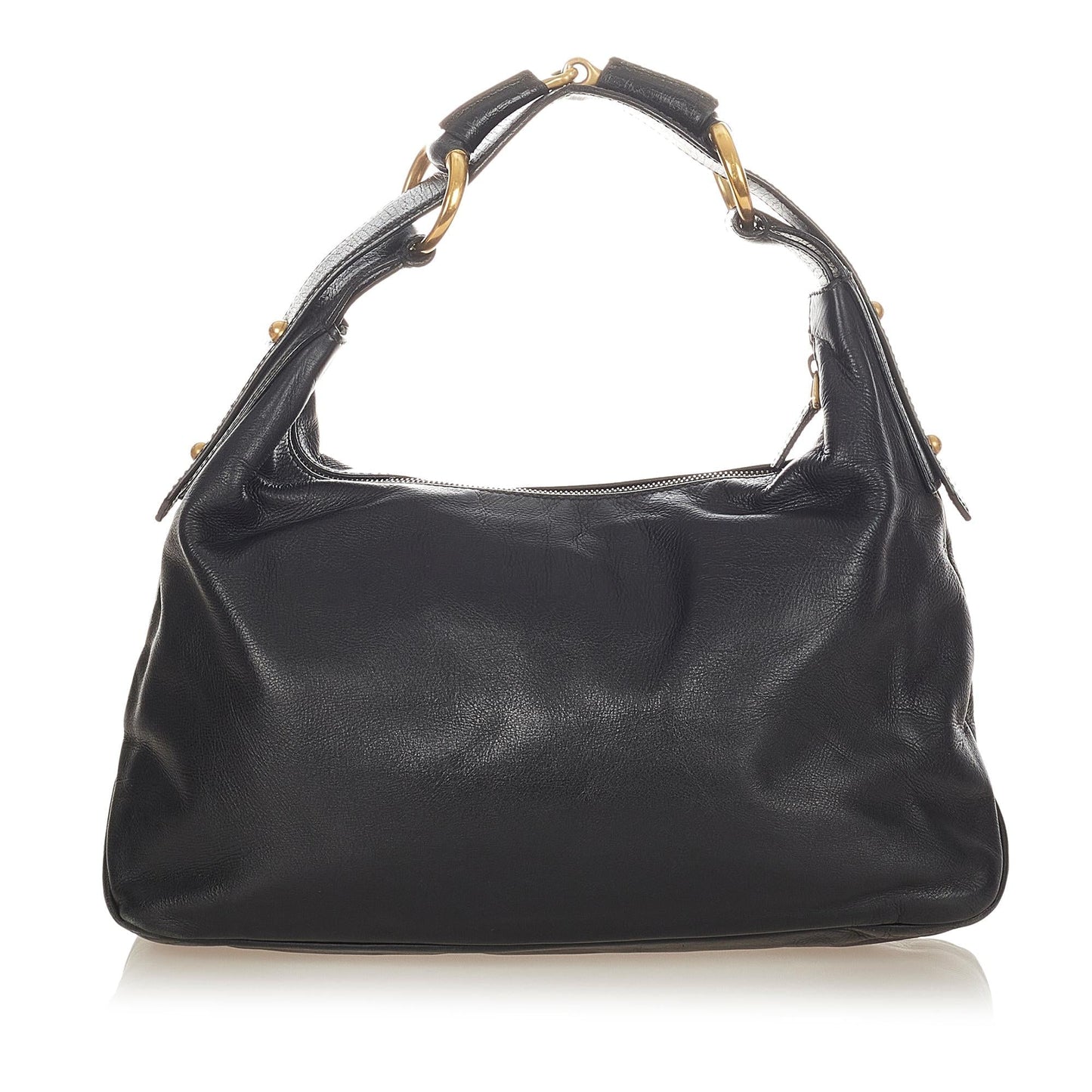 Gucci Horsebit Hobo Leather Handbag