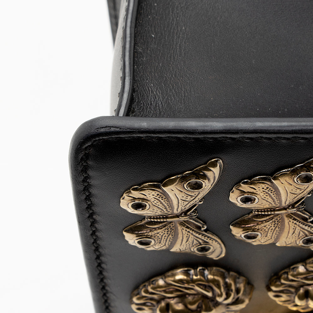 Gucci Leather Animal Studs Sylvie Mini Bag