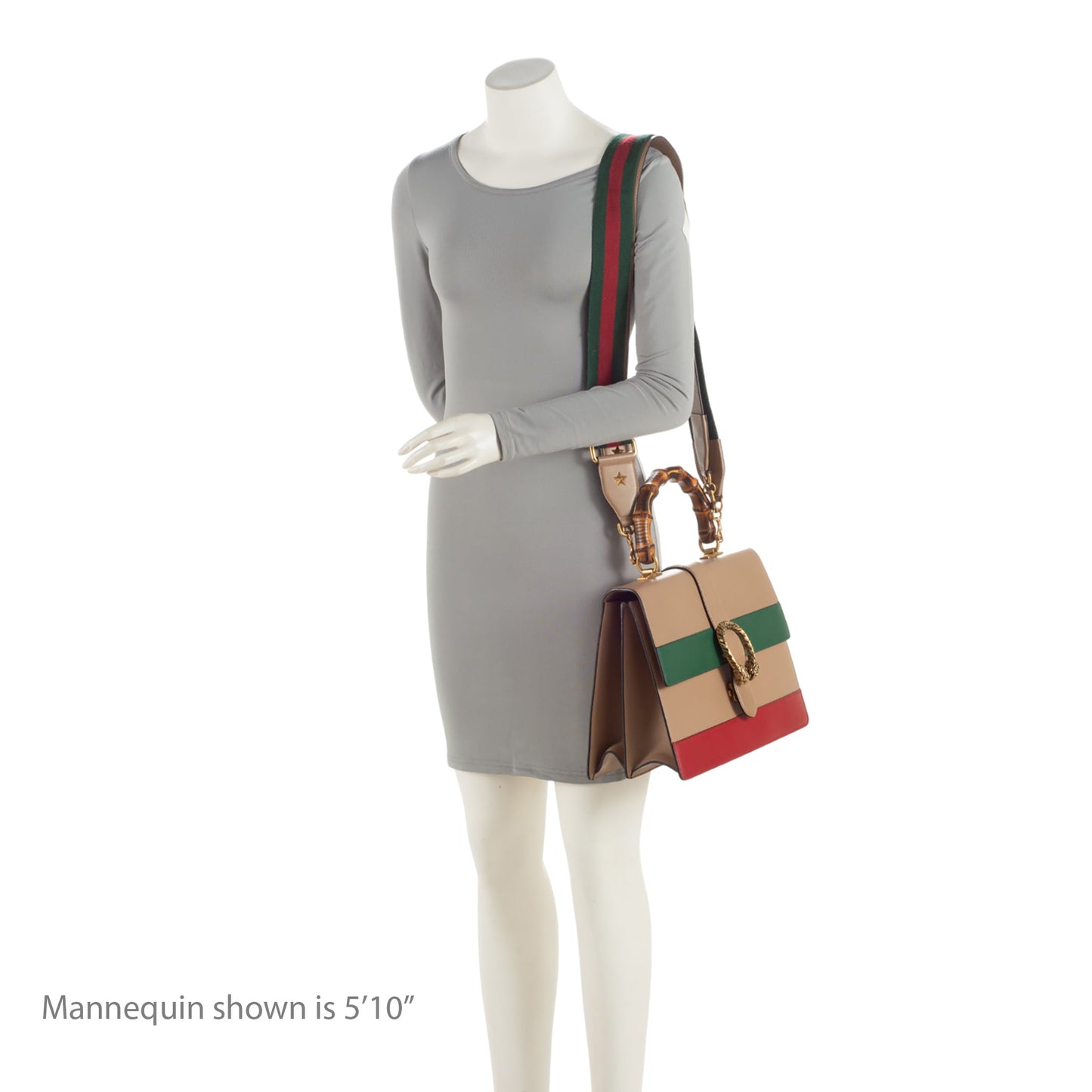 Gucci Leather Bamboo Dionysus Large Top Handle Bag (SHF-M0eZzm)
