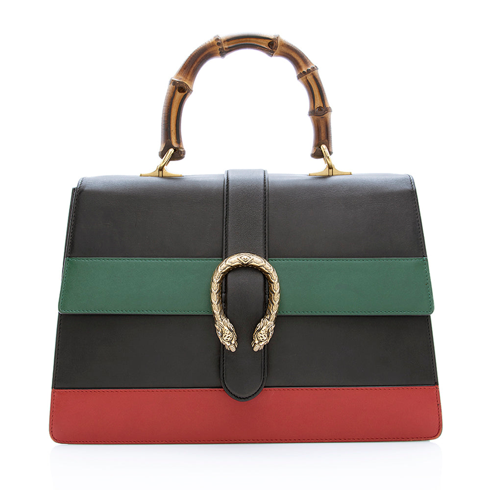 Gucci Leather Borsa Dionysus Large Top Handle Bag