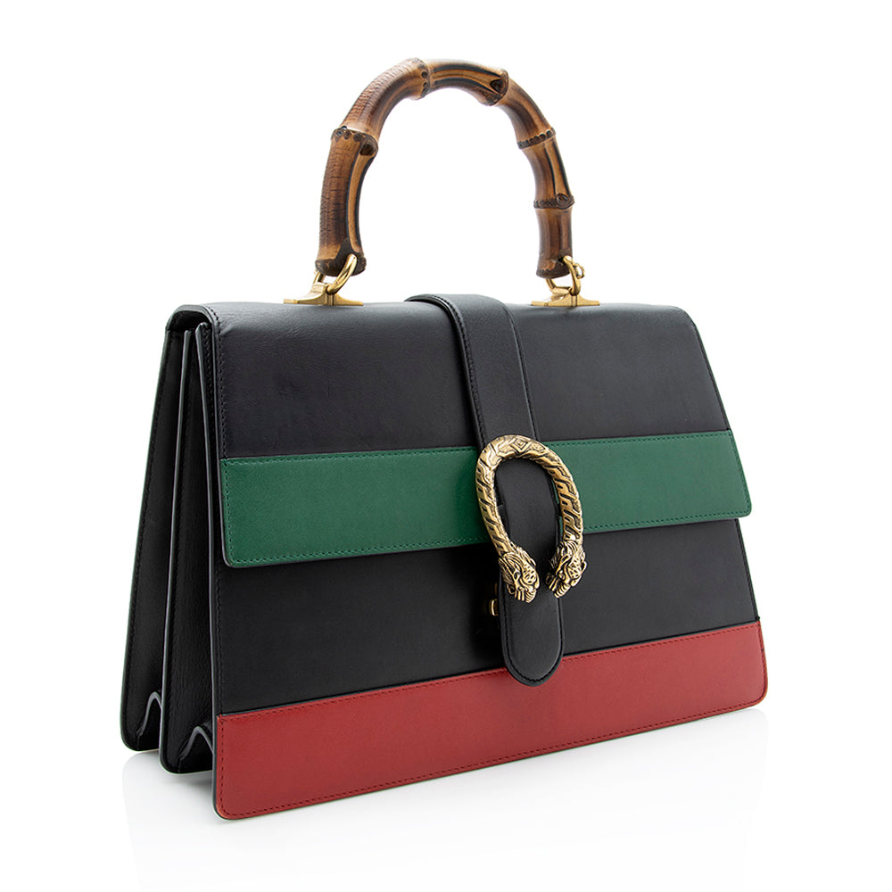 Gucci Leather Borsa Dionysus Large Top Handle Bag